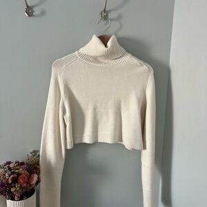 Women's Zara Cream Turtleneck Sweater